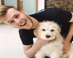The star has adopted two dogs in his home.